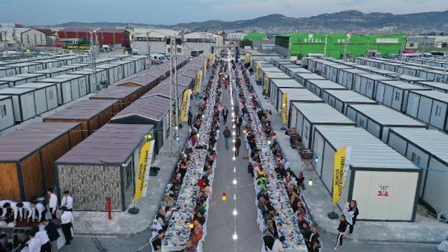 Hatay'a kazandırılan Konya Konteyner Kentin birinci etabının açılışı yapıldı