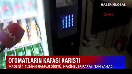 Kafası karışık otomatlar: Madeni paranın gramajı düştü, makineler parayı tanıyamadı!