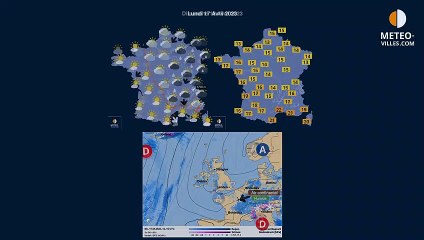 prévisions météo du dimanche 16 avril 2023