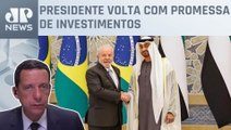 Lula volta ao Brasil com sua comitiva após visita aos Emirados Árabes