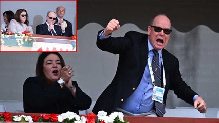 Prince Albert exultant à Monte-Carlo masters, assistant avec Mélanie à la victoire de son monégasque