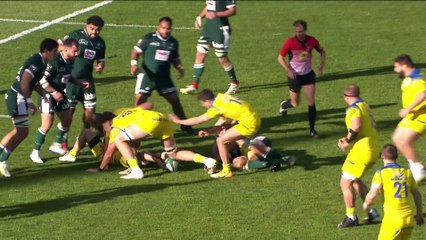 TOP 14 - Essai de Baptiste JAUNEAU (ASM) - Section Paloise - ASM Clermont - Saison 2022-2023