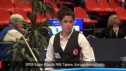 SPOR Kadın Bilardo Milli Takımı, Avrupa ikincisi oldu