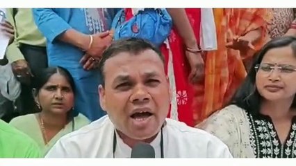 Protest in support of Arvind Kejriwal in MP