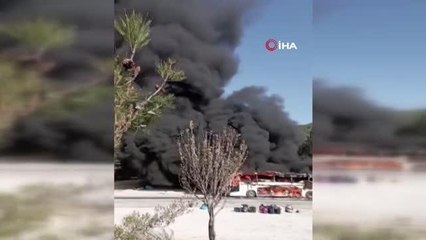 Seyir halindeki otobüs alev alev yandı, facianın eşiğinden dönüldü