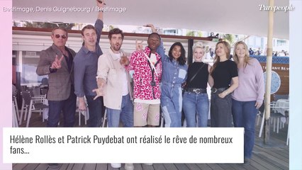 PHOTOS Hélène Rollès et Patrick Puydebat échangent un tendre baiser devant témoins à CanneSeries !