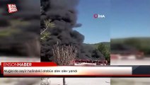 Muğla’da seyir halindeki otobüs alev alev yandı
