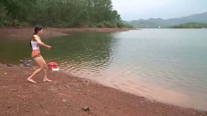 Best Video Hook Fishing | Big Fish Hunting Girl With Hook