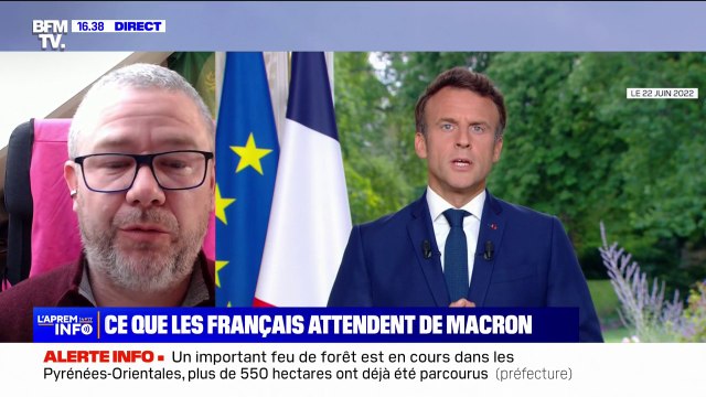 Allocution d'Emmanuel Macron, lundi: La seule chose qu'on attendrait aujourd'hui, c'est l'annonce du retrait de cette loi , affirme le syndicaliste Simon Duteil (Solidaires)