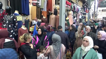 UZUN ÇARŞI'DA BAYRAM YOĞUNLUĞU