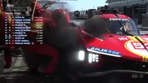 WEC 2023 6H Portimao Race Ferrari 51 Pit Stop Huge Brake Dust