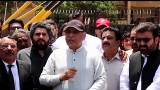 The matter of presenting PTI Sindh president Syed Ali Haider Zaidi in court