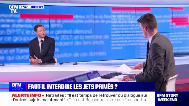 Pollution des jets privés: L'interdiction ne marche pas , assure Clément Beaune, ministre des Transports