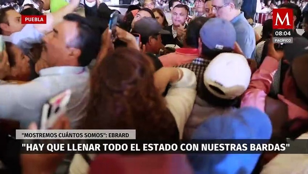 Marcelo Ebrard pide a poblanos pintar bardas a su favor rumbo al 2024