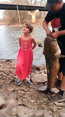 Rally Catches A Catfish Bigger Than Her