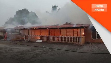 Masjid lama terbakar ketika hampir waktu berbuka