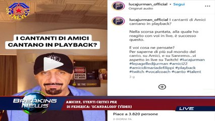 Amici22, utenti critici per  di Federica: 'Scandaloso' (Video)