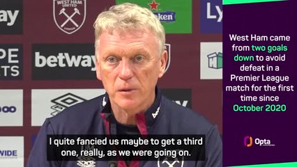 Video herunterladen: Moyes 'fancied' a West Ham winner against Arsenal