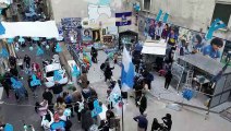 Sogno scudetto, a Napoli i Quartieri Spagnoli colorati di azzurro: le immagini dal drone