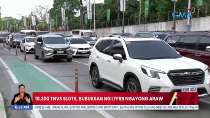 10,300 TNVS slots, bubuksan ng LTFRB ngayong araw | UB