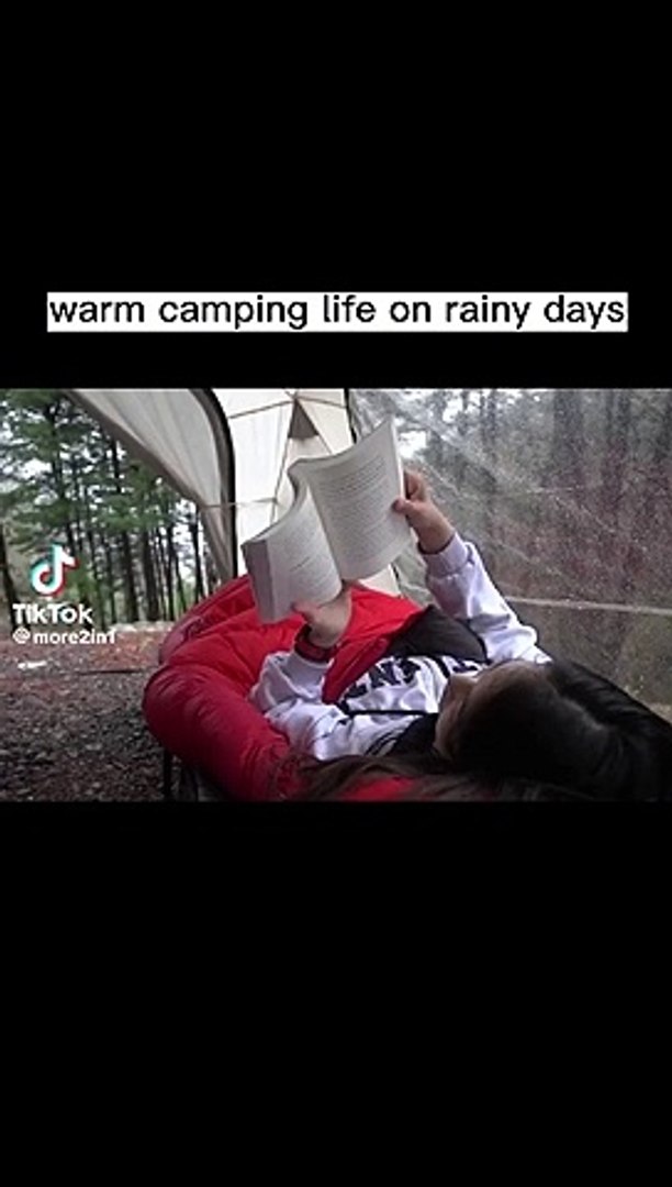 ⁣Camping | rain | camping life