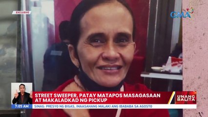 Street sweeper, patay matapos masagasaan at makaladkad ng pickup | UB
