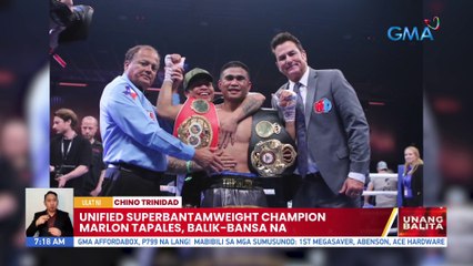 Unified SuperBantamweight Champion Marlon Tapales, balik-bansa na | UB