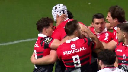 TOP 14 - Essai de Thibaud FLAMENT (ST) - Stade Toulousain - LOU Rugby - Saison 2022-2023