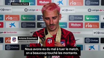 29e j. - Griezmann : "Heureux des deux buts et de la victoire"