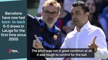 Early kick off and a bad pitch but 'no excuses' - Xavi on Getafe draw