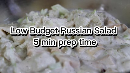 Russian Salad Recipe | Low Cost | Ready in 5 minutes