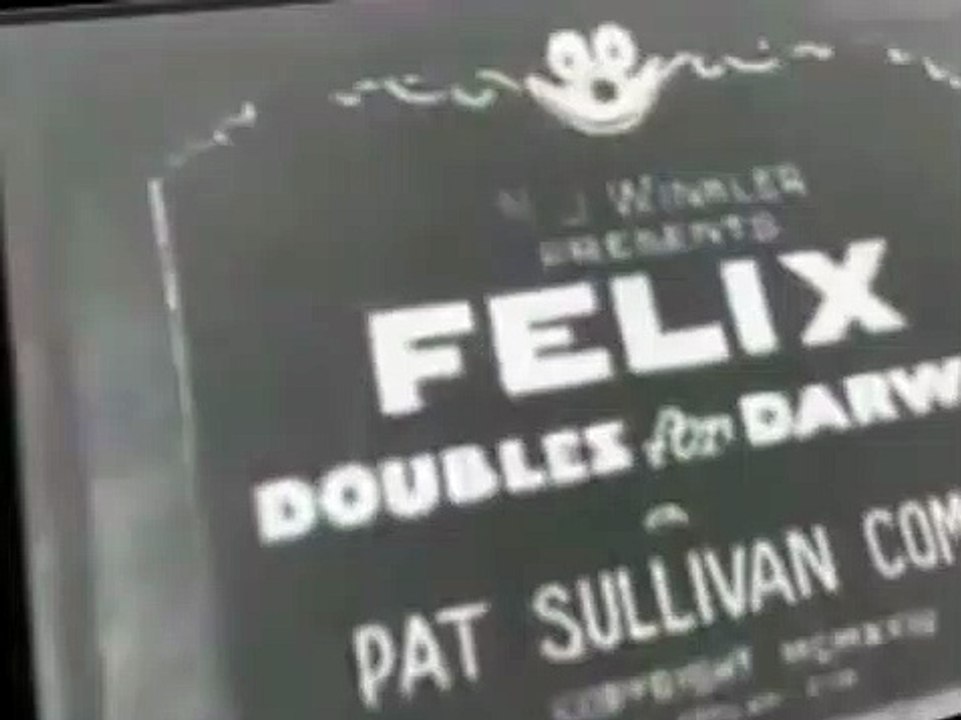 Felix the Cat Felix the Cat Short Felix Doubles For Darwin