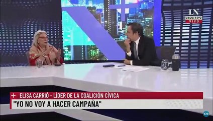 Carrió: "El gran problema de la oposición es que un actor no quiere estar más en Juntos por el Cambio"