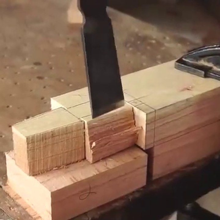 DIY Japanese pole tenon joinery amazing Woodworking Techniques And Skills  Build Magic Wood Joints