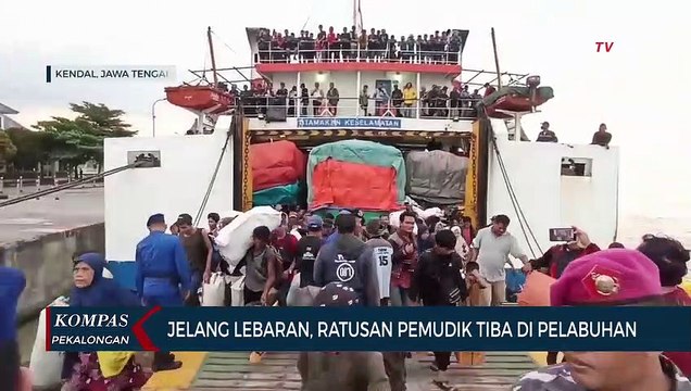 Ratusan Pemudik dari Kalimantan Tengah Tiba di Pelabuhan Kendal dengan KMP Kalibodri