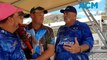Cricket legend Merv Hughes wets a line in Katherine, Northern Territory
