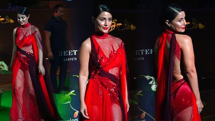 Hello Hall OF Fame Awards 2023: Hina Khan Retro Look में बिखेरे जलवे Video Viral । Boldsky