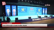 Canan Kaftancıoğlu'nu Saadet Partililer alkışladı