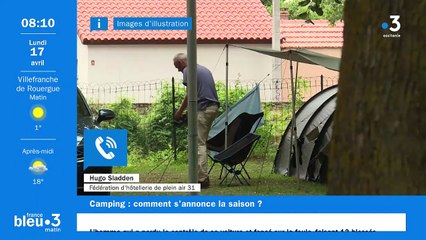 Hugo SLADDEN, gérant du camping Le Moulin à Martres-Tolosane en Haute-Garonne, était notre invité à 8H08