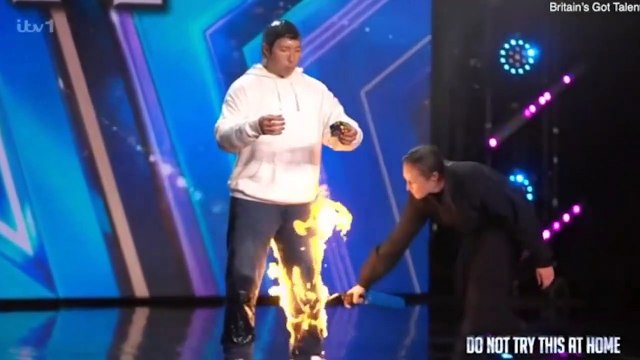 Yetenek yarışmasında ölümcül şov! İzleyicinin de jürinin de aklı çıktı