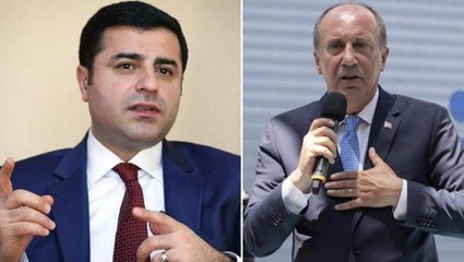Demirtaş: Muharrem İnce'ye oy vermekle Cumhurbaşkanı Erdoğan'a oy vermek arasında fark yok