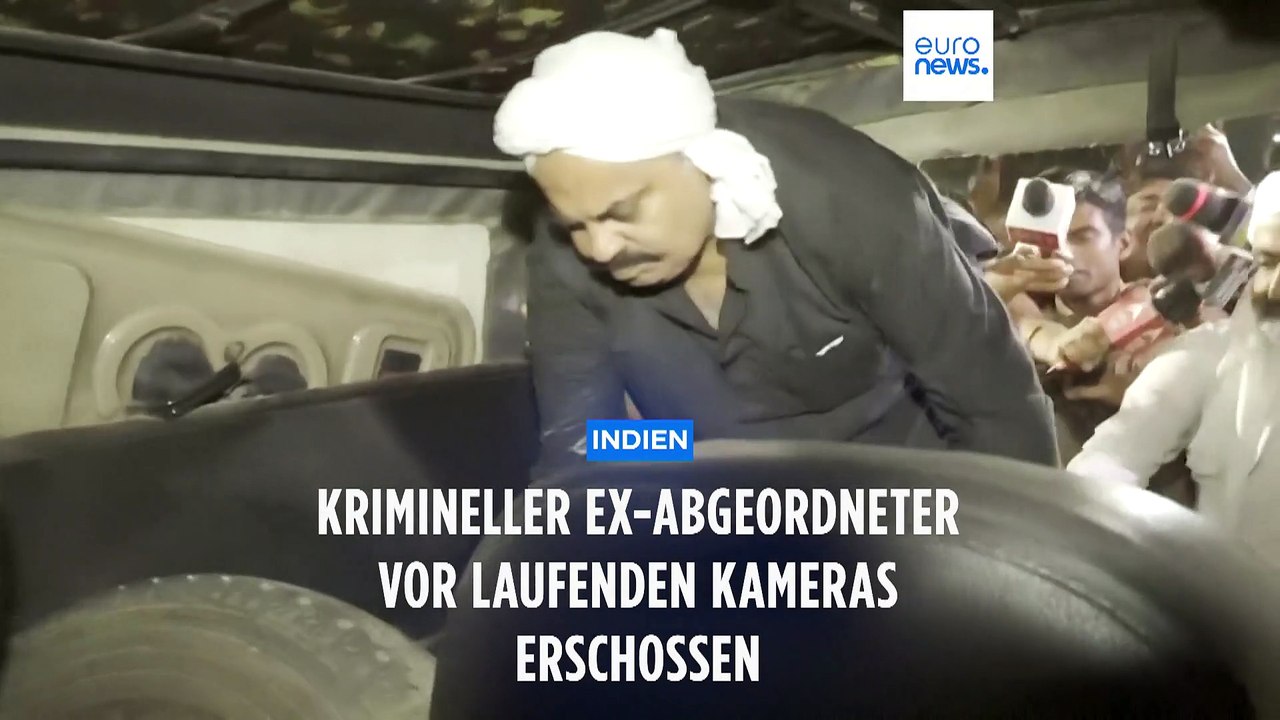 Krimineller indischer Politiker vor laufenden Kameras erschossen