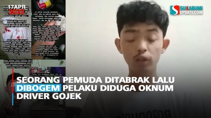 Seorang Pemuda Ditabrak Lalu Dibogem Pelaku Diduga Oknum Driver GoJek