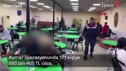 Kumar operasyonunda 171 kişiye 693 bin 405 TL ceza