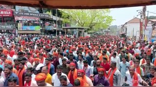 Mangalore Thousnads gather in support of Arun Kumar Puthila in Puttur over nomination