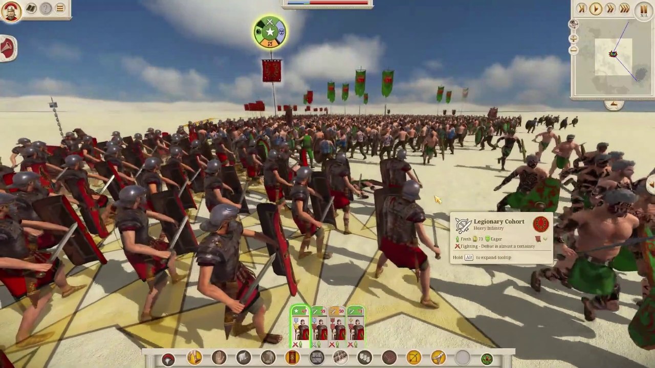 Epic Battle between (325 Roman Legions VS 1619 Guals Barbarians) Total War ROME REMASTERED