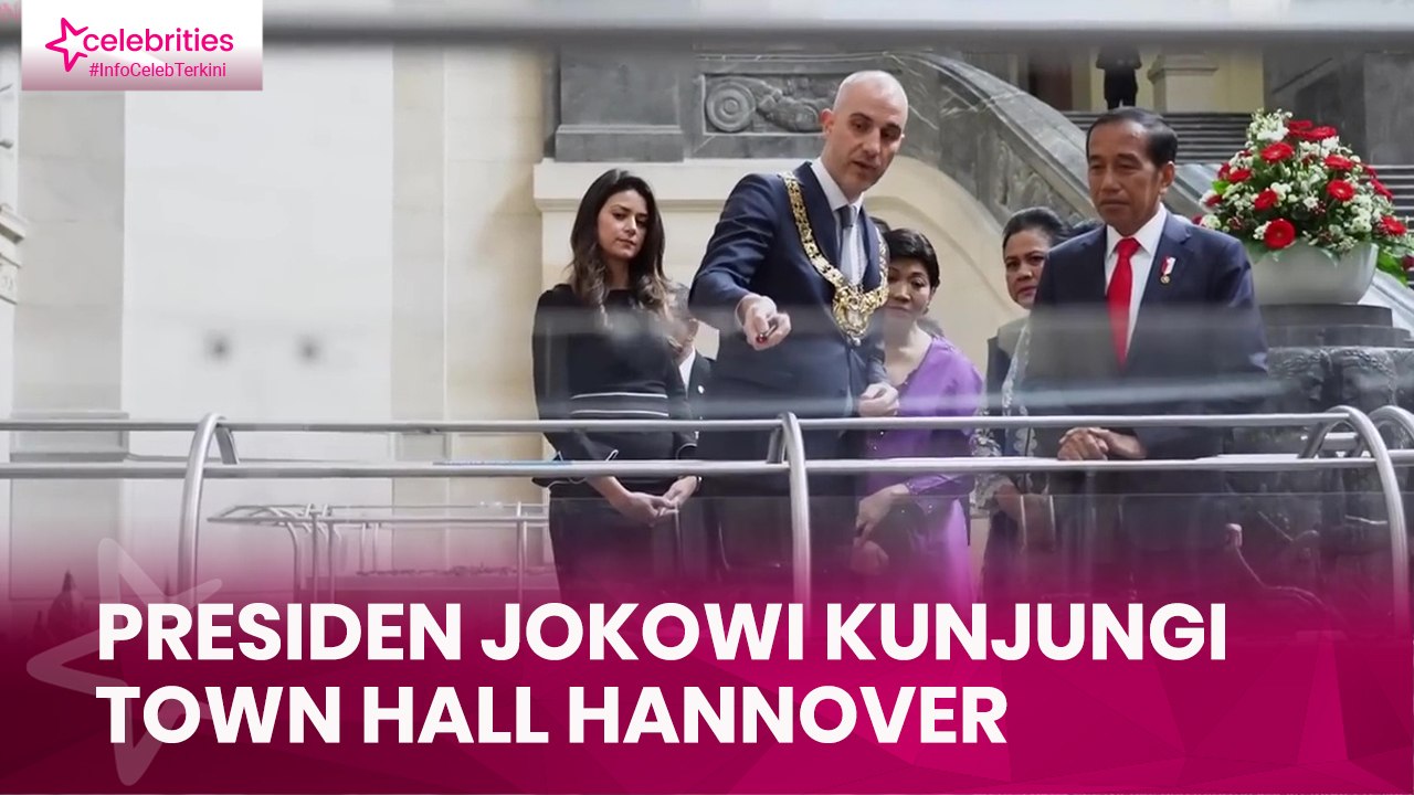 Presiden Jokowi Kunjungi Town Hall Hannover, Disambut Hangat Wali Kota Hannover