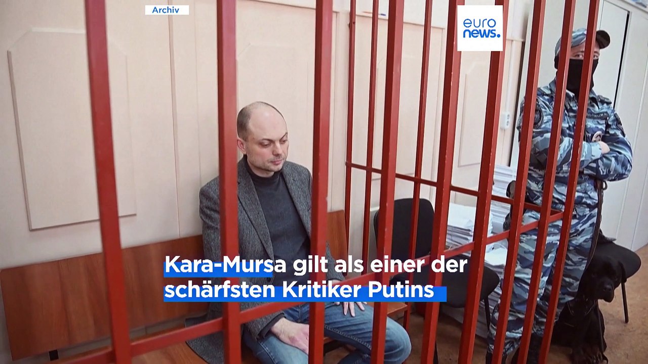 Kreml-Kritiker Wladimir Kara-Mursa wegen 'Hochverrats' zu 25 Jahren Haft veurteilt