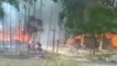 सहारनपुर: तीन छप्परनुमा घरों में आग ने मचाया तांडव, घरेलू सामान जलकर स्वाहा