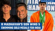 Actor R Madhavan beams with pride as son Vedaant wins 5 gold medals for India | Oneindia News